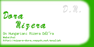 dora mizera business card